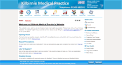 Desktop Screenshot of kilbirniemedicalpractice.co.uk